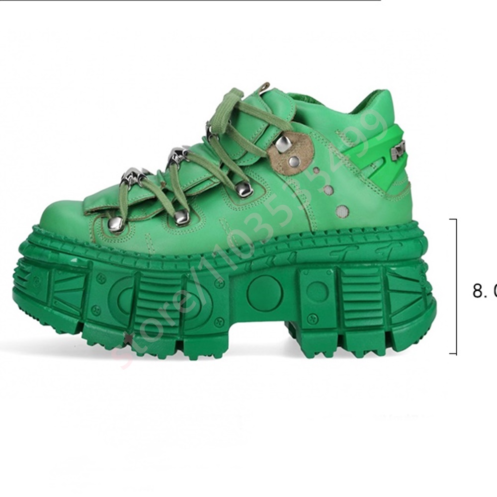 Thick-Soled Punk Rivet Y2K Sho - огляд і ціна Street Fashion Y2K
