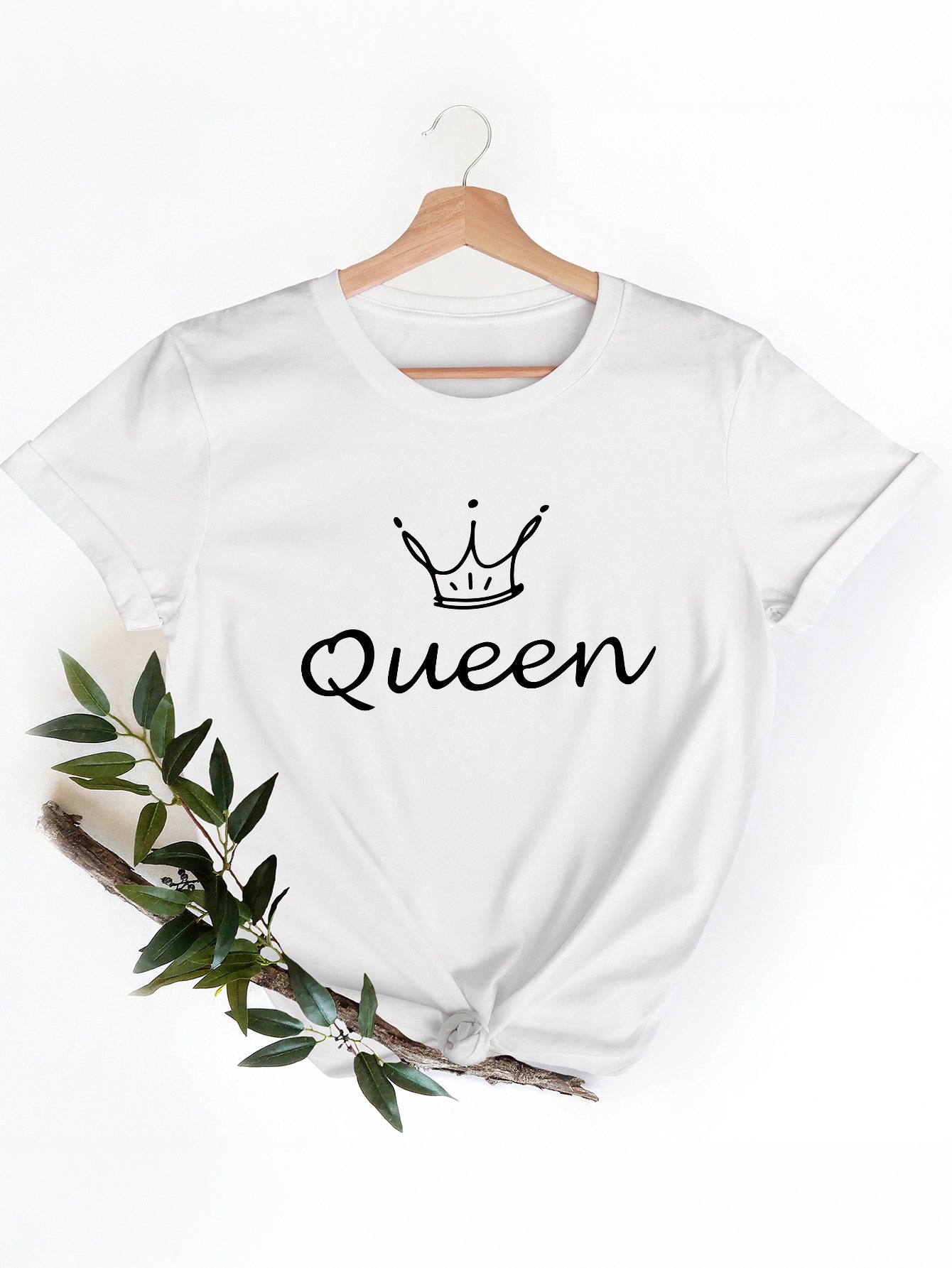 Women'S White T-Shirt Featurin - огляд і ціна Queen Street Fashion
