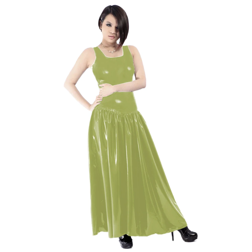 Women's PVC Tank Dress, Sleeve - огляд і ціна Queen Street Fashion
