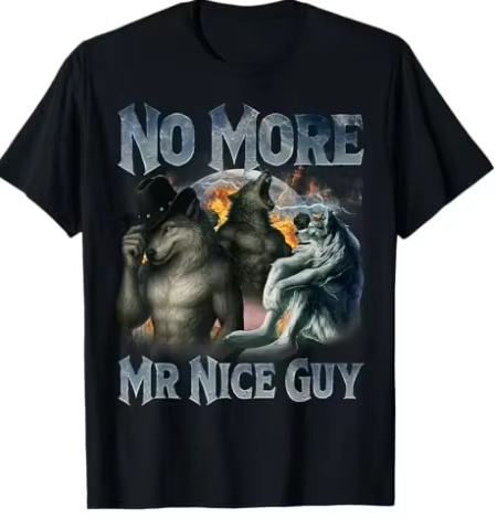 No More Mr Nice Guy Funny Alph - огляд і ціна Street Fashion For Short Guys