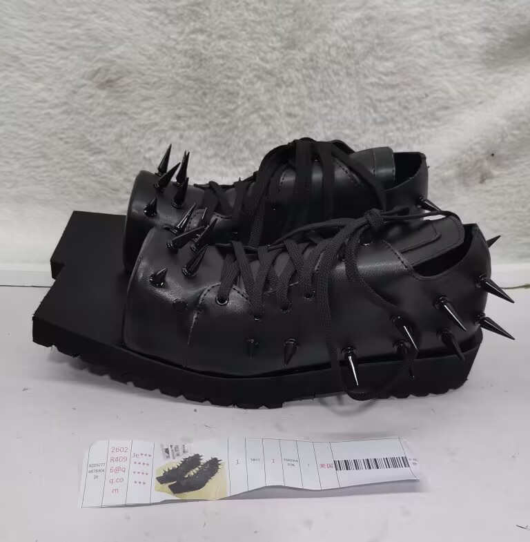Women's Black Leather Hog Toe  - огляд і ціна Street Fashion Y2K