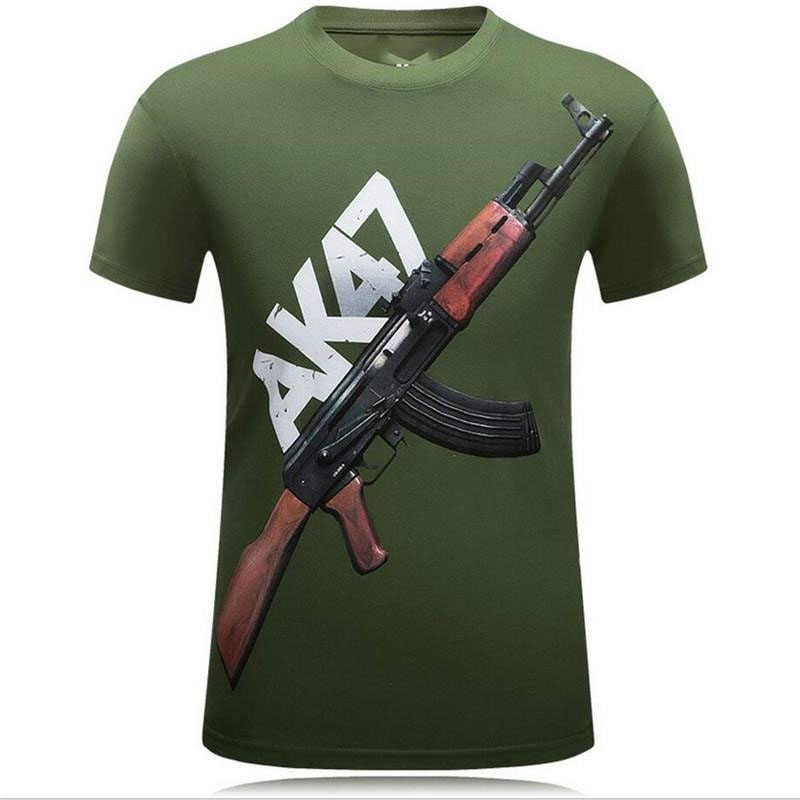 Tough Guy Style 3D Print T-shi - огляд і ціна Street Fashion For Short Guys