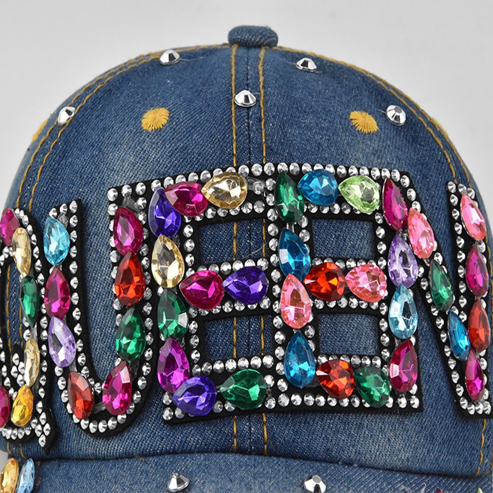 Queen Rhinestone Denim Basebal - огляд і ціна Queen Street Fashion
