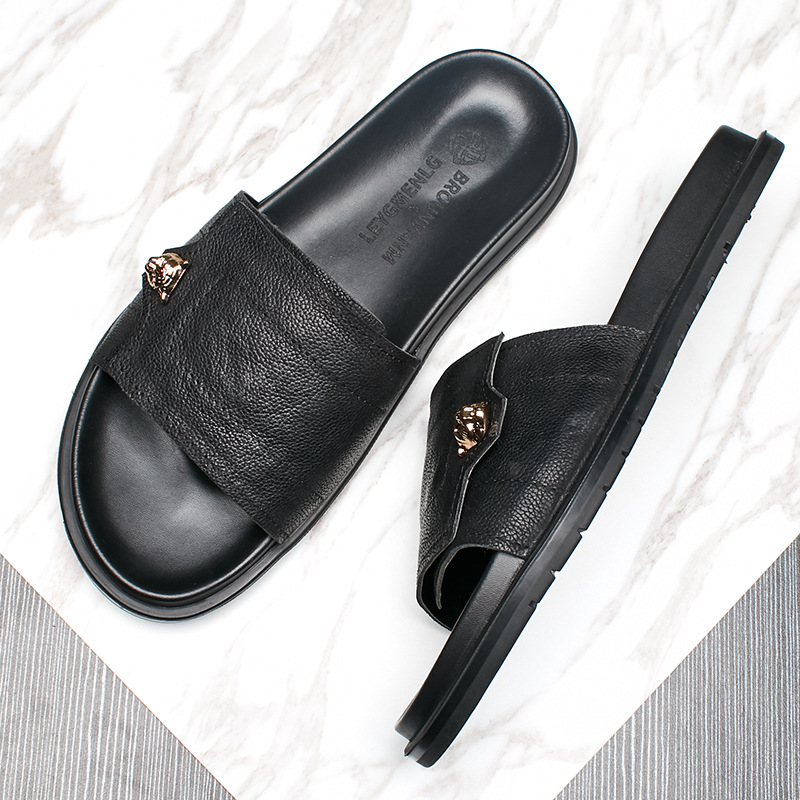 2025 New Genuine Leather Slipp - огляд і ціна Street Fashion Men 2025