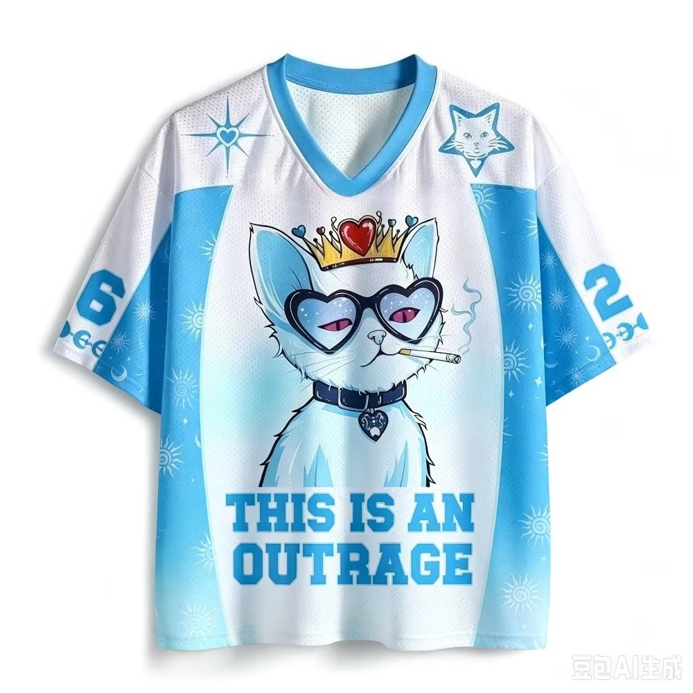 Queen Cat Pattern 3D Printed M - огляд і ціна Queen Street Fashion